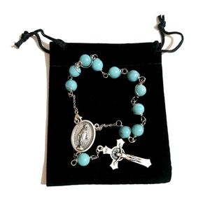 Handcrafted Single Decade Car Rosary chaplet